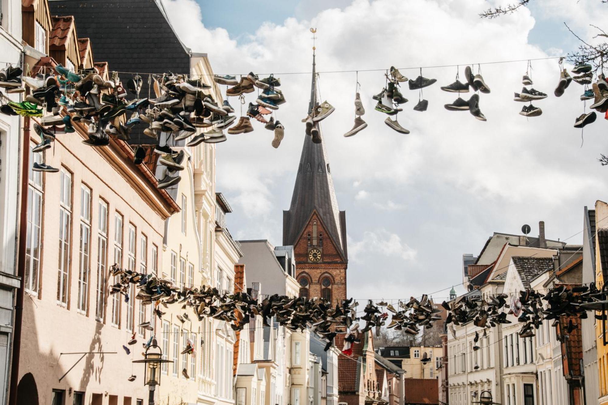 Grosses Apartment Mit 2 Balkonen Zentral Am Nordertor Фленсбург Экстерьер фото